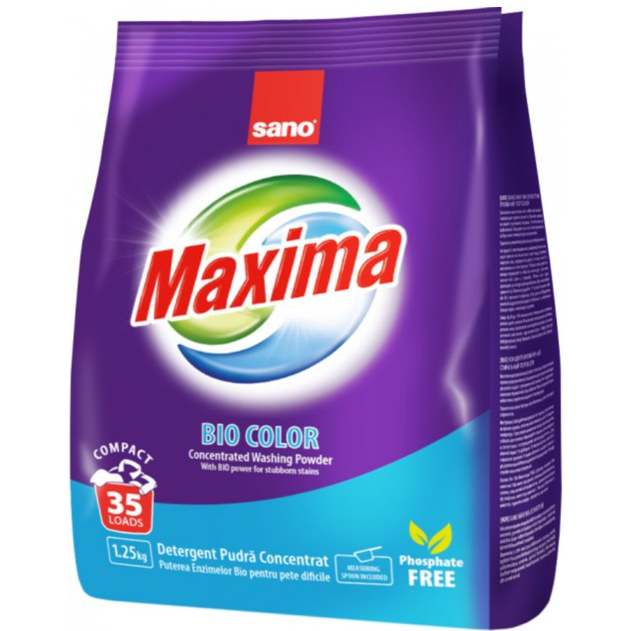 SANO BIO ფერადი ქსოვილის სარეცხი ფხვნილი 1.25 კგ (სანო)