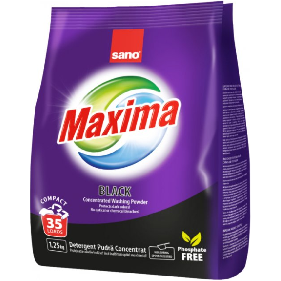 SANO MAXIMA სარეცხი ფხვნილი შავი ქსოვილისთვის 1.25 კგ (სანო)