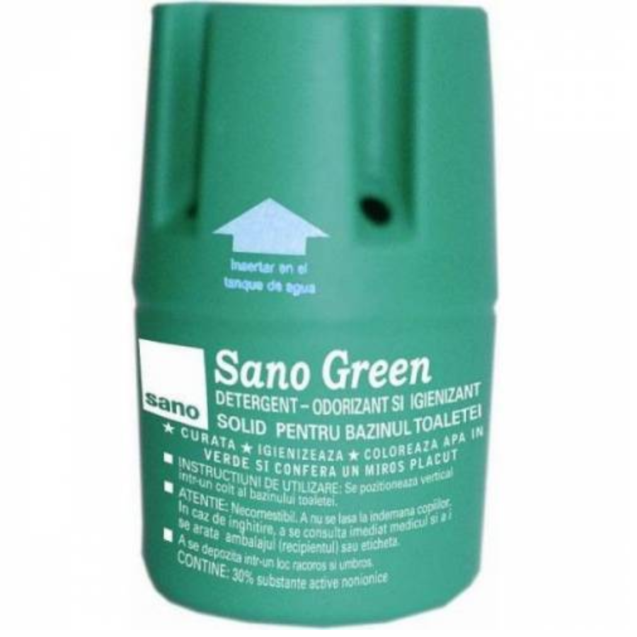 SANO GREEN უნიტაზის საწმენდი არომატიზატორი 150 გრ (სანო)