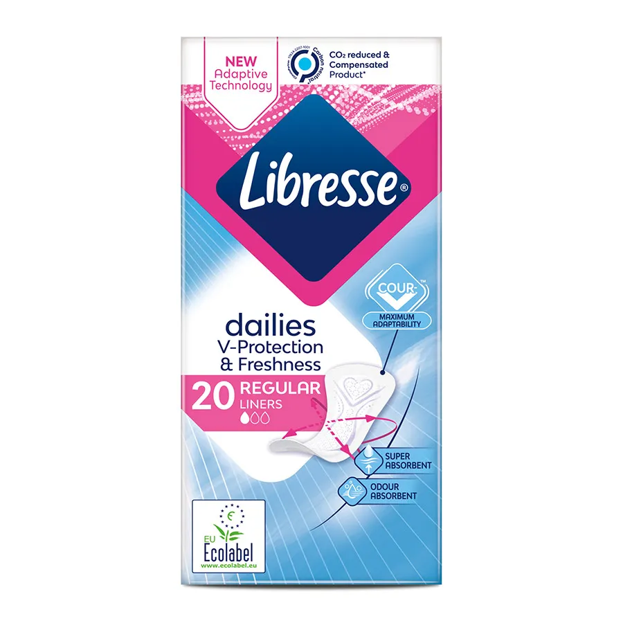 LIBRESSE 1 წვეთიანი ყოველდღიური ჰიგიენური საფენი 20 ც (ლიბრესი)
