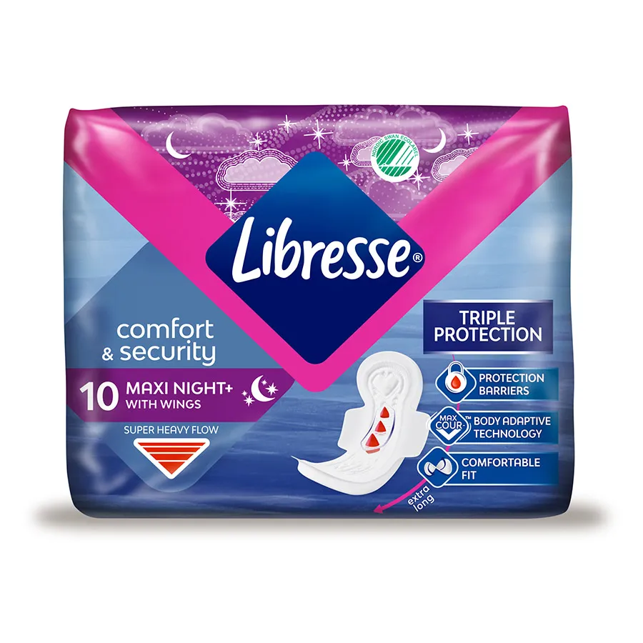 LIBRESSE - ჰიგიენური საფენი, Utlra Max Night, ღამის, 6წვ., 10ც