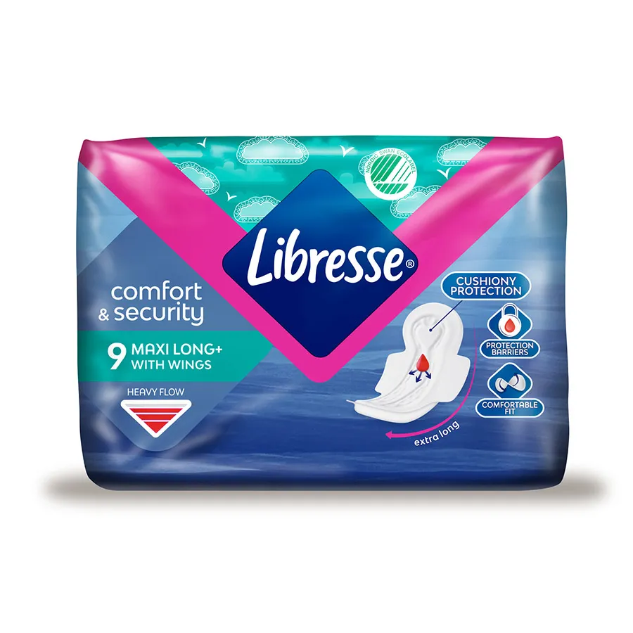 LIBRESSE - ჰიგიენური საფენი, Maxi Long Soft, 9ც