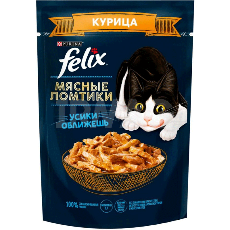 FELIX კატის ჟელე ქათმის ხორცით 75გ/7613287155627