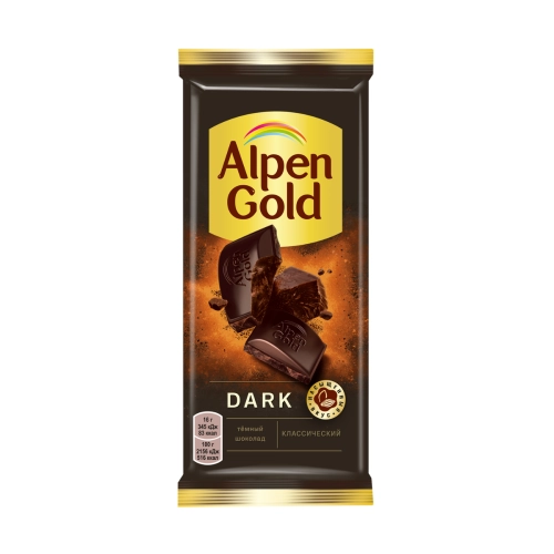 Alpen Gold-შავი შოკოლადის ფილა 80გრ / 7622201427337