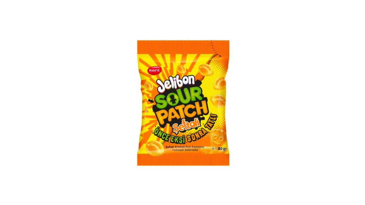 SOUR PATCH / ჟელიბონი ატამი / 80 გრ / (24 ც )