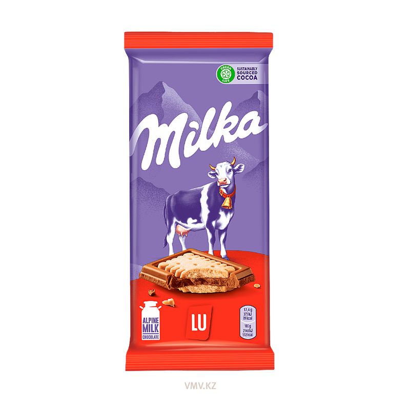 7622210451255 შოკოლადის ფილა რძიანი ლუ /მილკა/ 87გრ