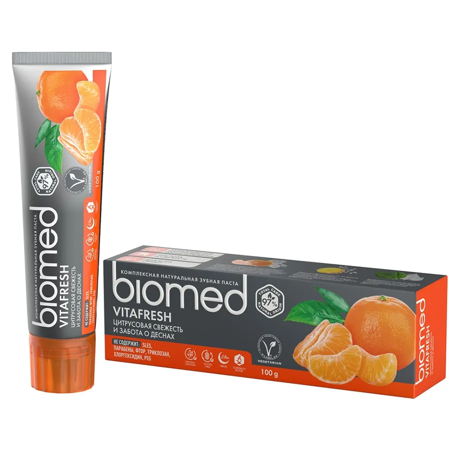 BIOMED CITRUS FRESH კბილის პასტა 100 გრ (ბიომედი)