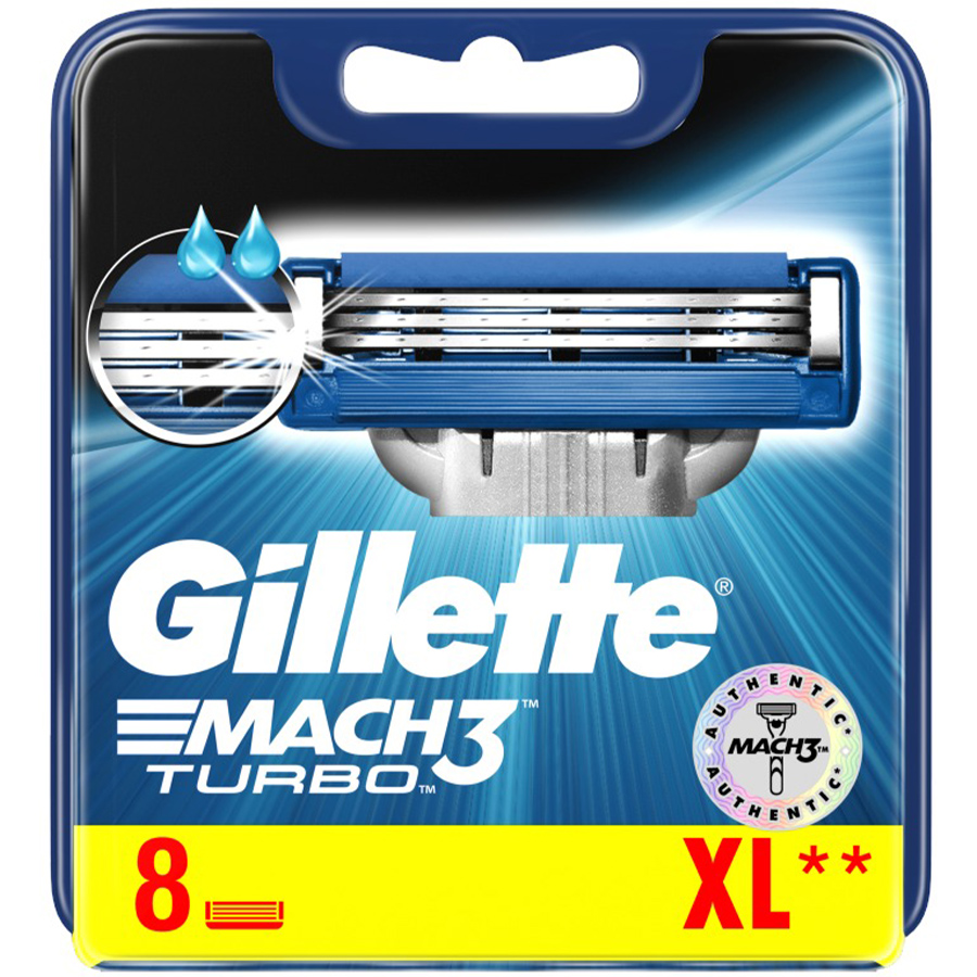 GILLETTE MACH 3 საპარსი პირი 8 ც (ჯილეტი)