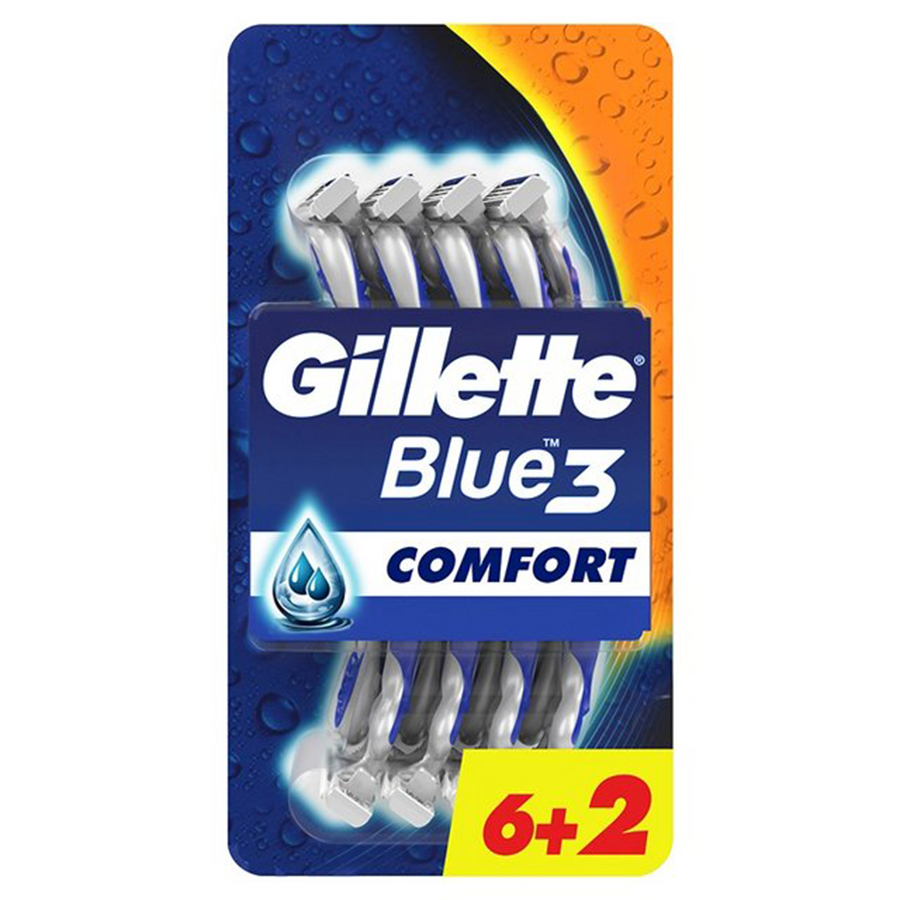 GILLETTE BLUE 3 ერთჯერადი საპარსი 8 ც (ჯილეტი)
