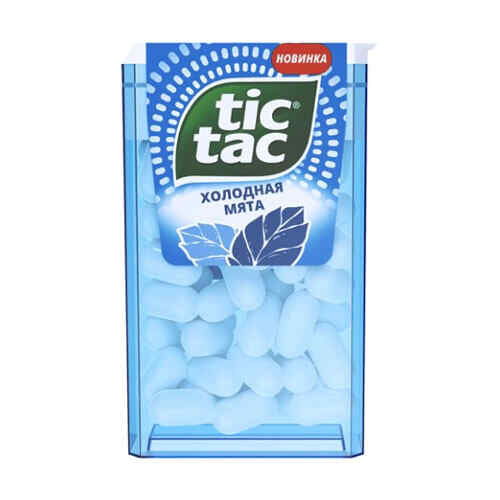 დრაჟე დაფასოებული ცივი მენთოლი /TicTac/ 16 გ