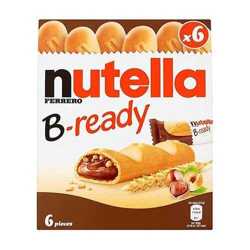 ორცხობილა/Nutella/B-ready ნუტელას კრემით და თხილით 132გ