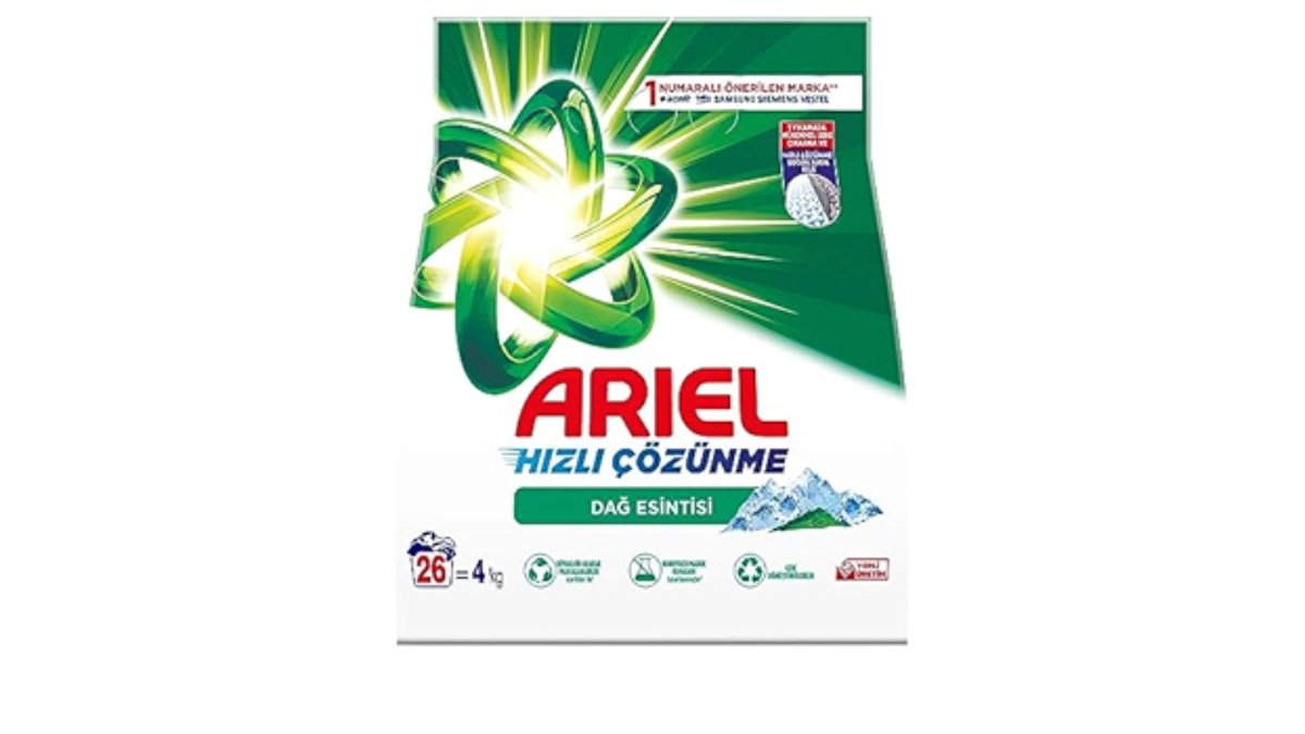 ARIEL სარეცხი ფხვნილი 4 კგ. მატიკი თეთრების DAG ESENTISI