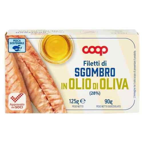 COOP სკუმბრიას ფილე ზეითუნის ზეთში 125გრ