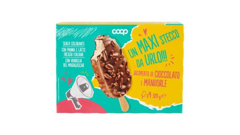 COOP-4 ცალიანი ნაყინი შოკოლადის სარკალში ნუშით