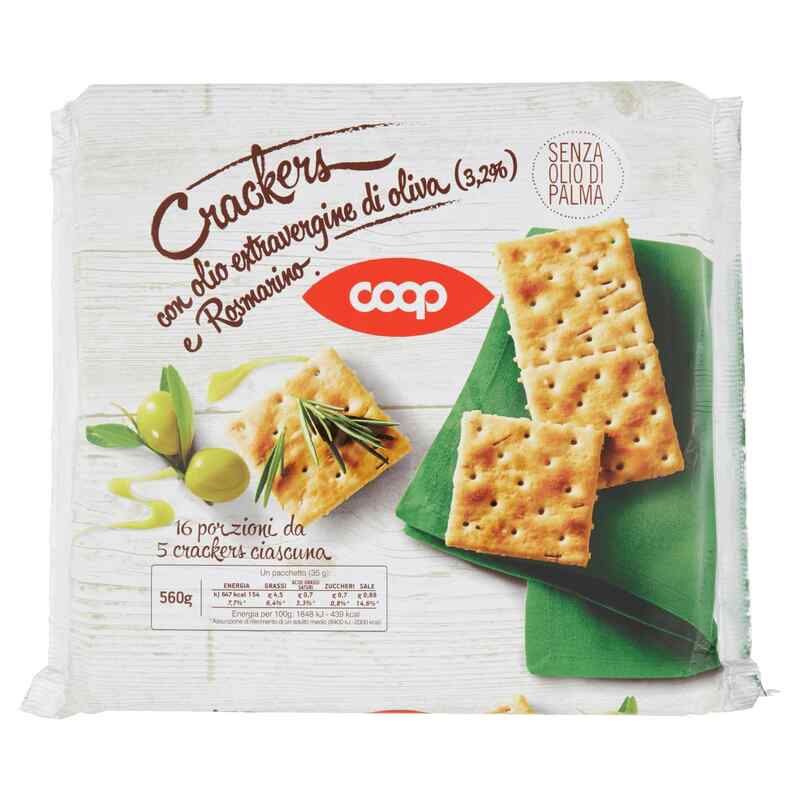 COOP- კრეკერი ზეითუნის ზეთით 560 G