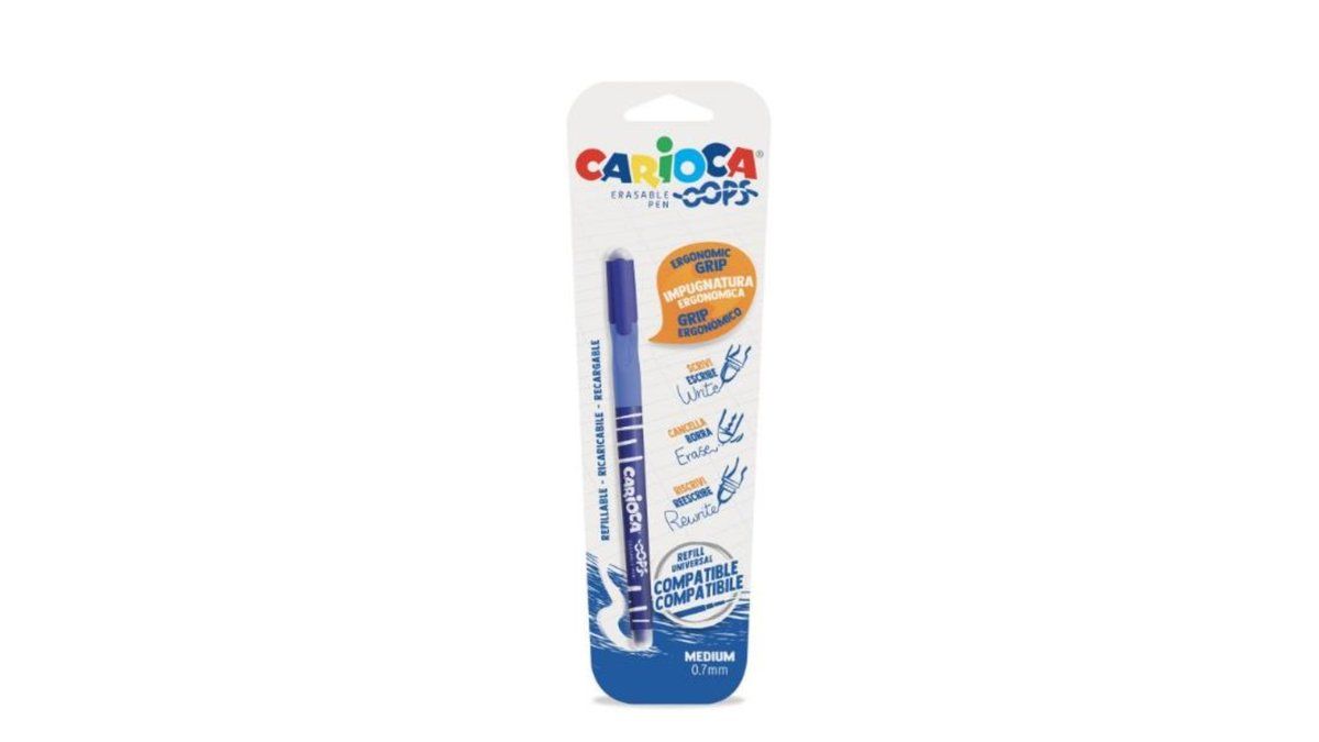 CARIOCA - წაშლადი კალამი, ლურჯი /ZA0469