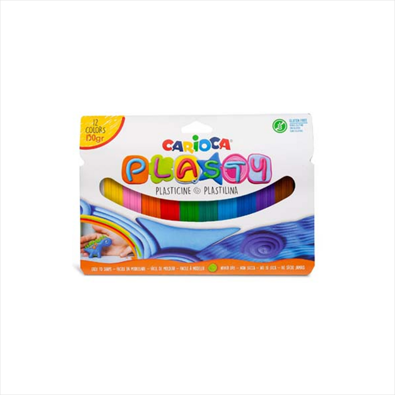 CARIOCA- პლასტელინი - 12 ფერი (150 გრ.)