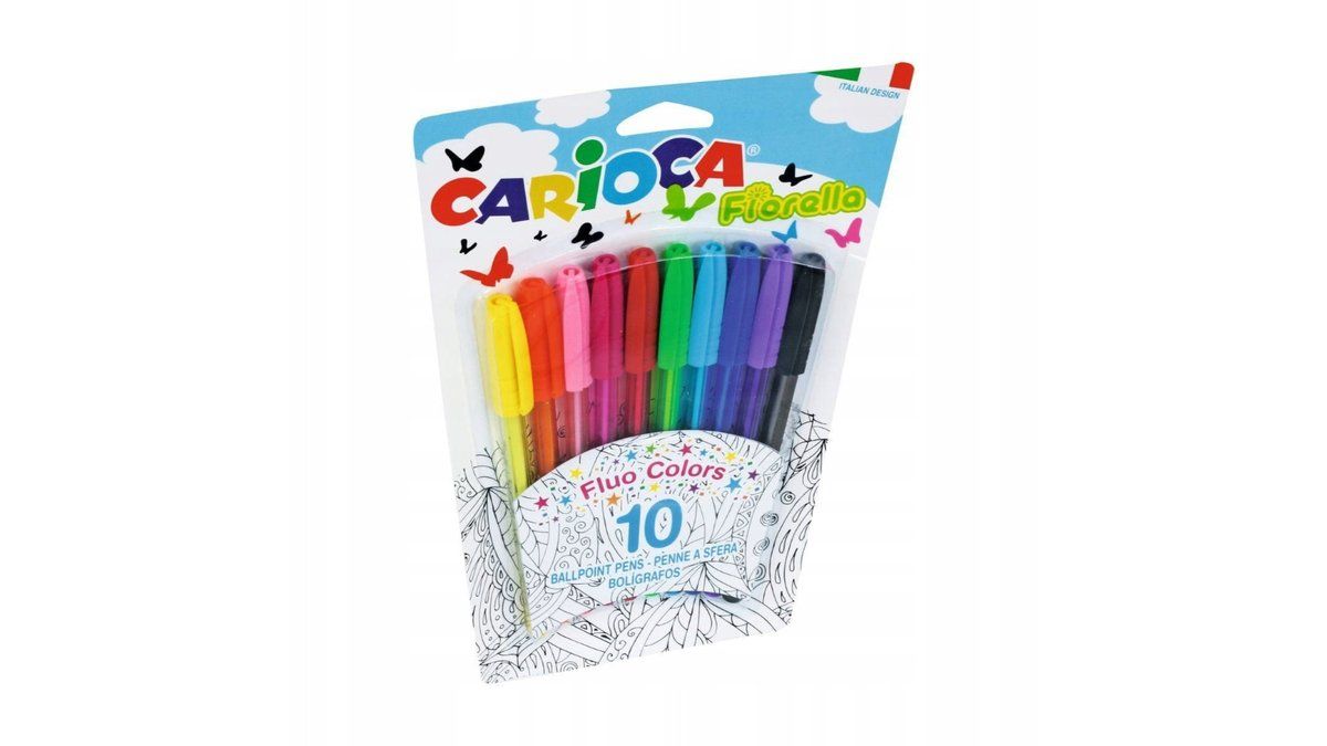 CARIOCA Fiorella საწერი კალამი, 10 ფერი/ZA1034