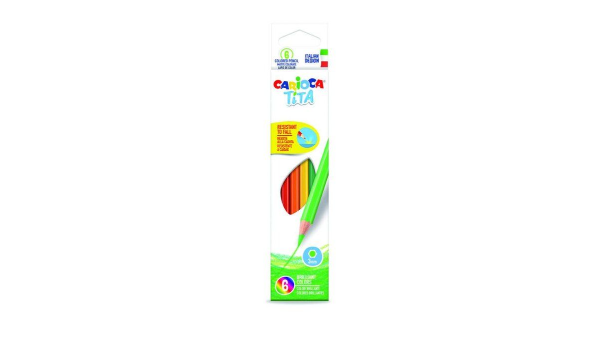 CARIOCA Tita ფერადი ფანქრები - 6 ფერი