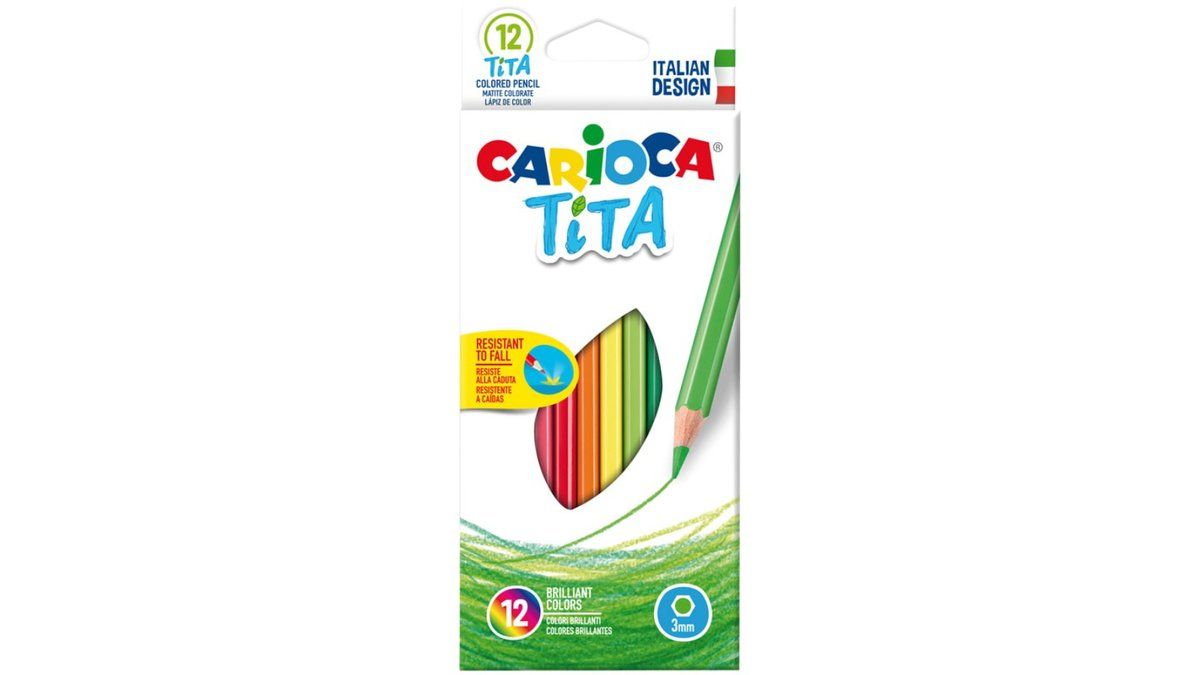 CARIOCA Tita ფერადი ფანქრები - 12 ფერი
