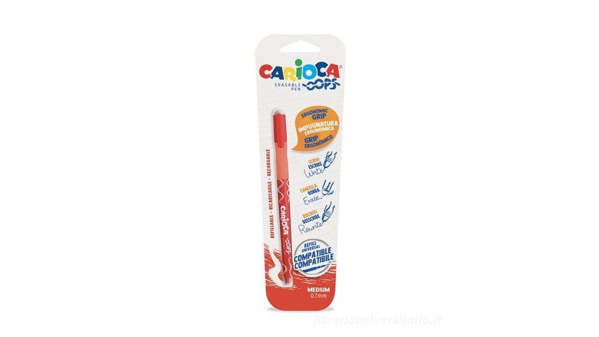 CARIOCA - წაშლადი კალამი, წითელი /ZA0470