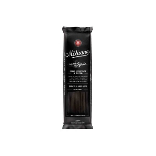 8004690341605 პასტა შავი Spaghetti al Nero di Seppia/La Molisana/ 500გრ