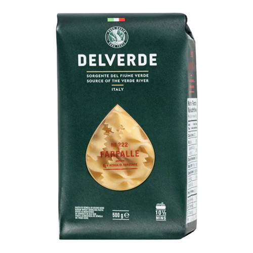 მაკარონი/Delverde/ ფარფალე N222, 500გ