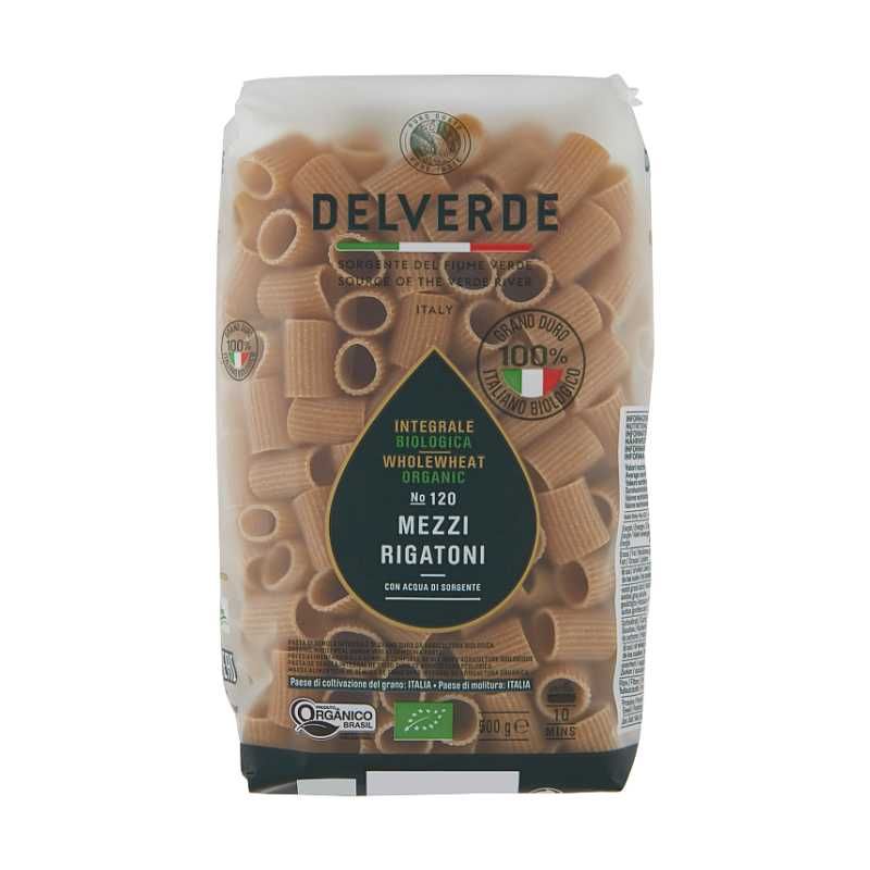 მაკარონი/Delverde/ ორგანული მეზი რიგატონი N120, 500გ
