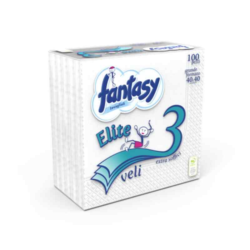 Fantasy-ხელსახოცი ელიტი 100ც. 3 ფენიანი