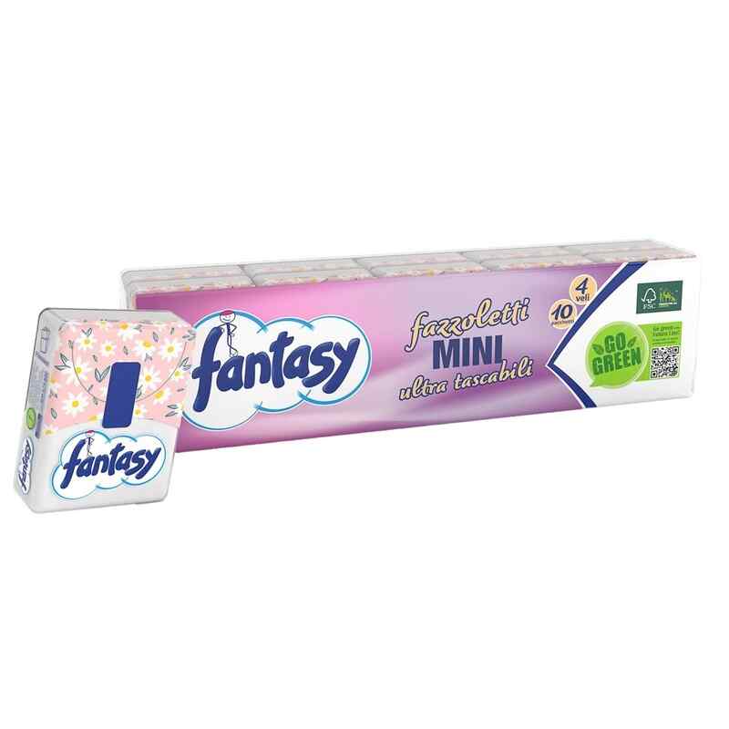 Fantasy მინი ჯიბის ხელსახოცები 4ფენიანი 10ც