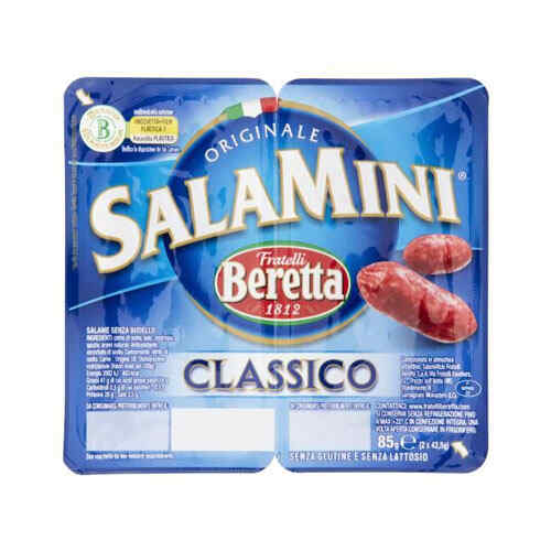 8007660838525 მინი სალიამი კლასიკური უგლუტენო /Beretta/ 85გ