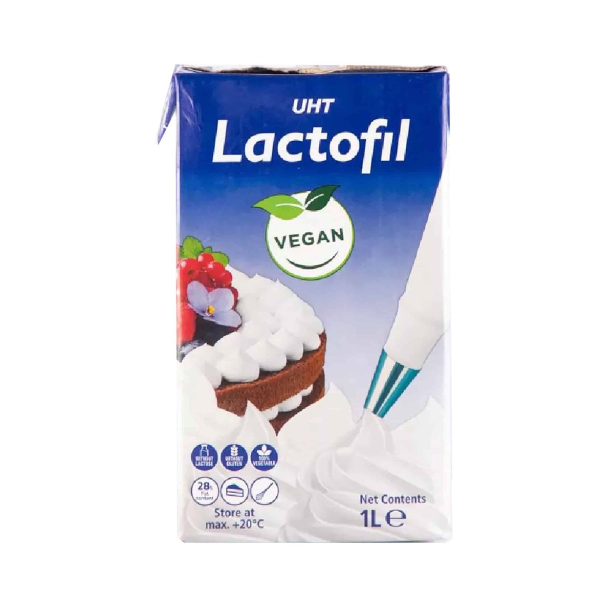 LACTOFIL VEGAN საკონდიტრო მცენარეული კრემი 1 ლტ.