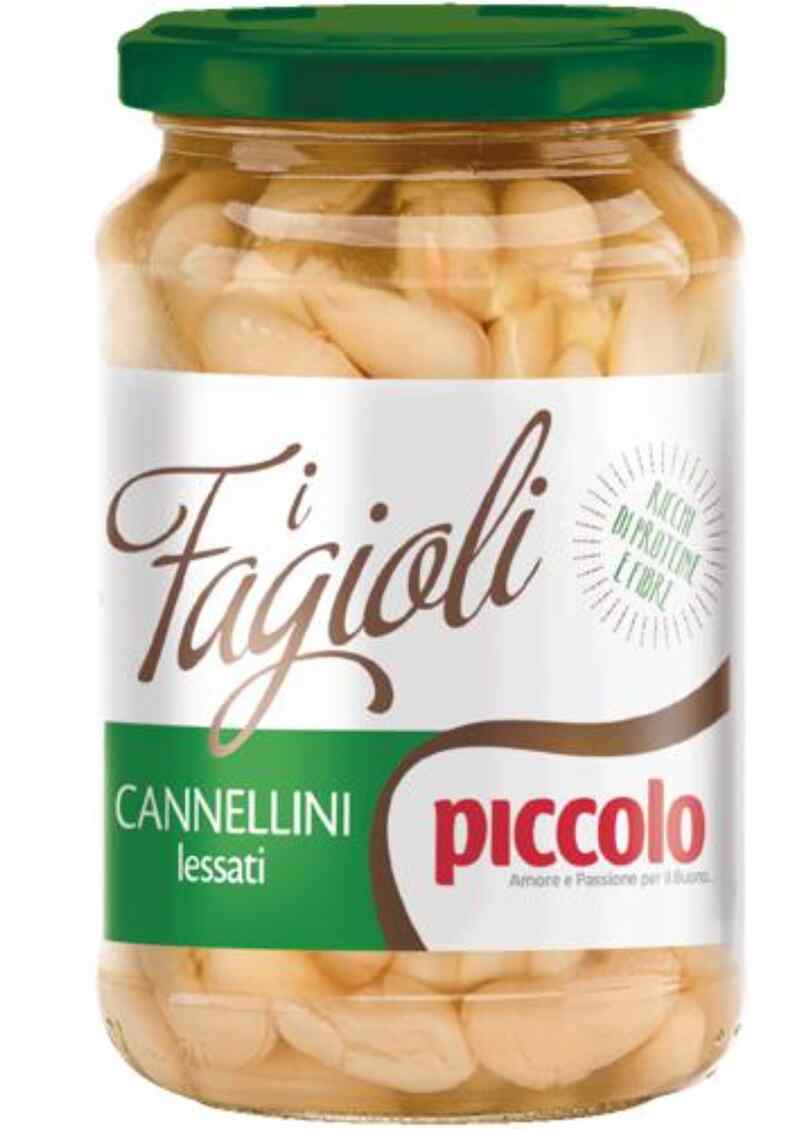 PICCOLO კონსერვირებული ლობიო კანელინი 360 გრ