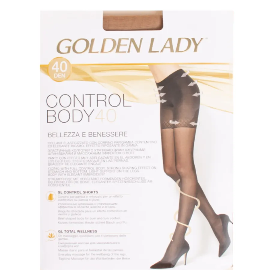 GOLDEN LADY კოლგოტი CONTROL BODY 40 დენი / MELON / 3 ზომა (გოლდენ ლედი)