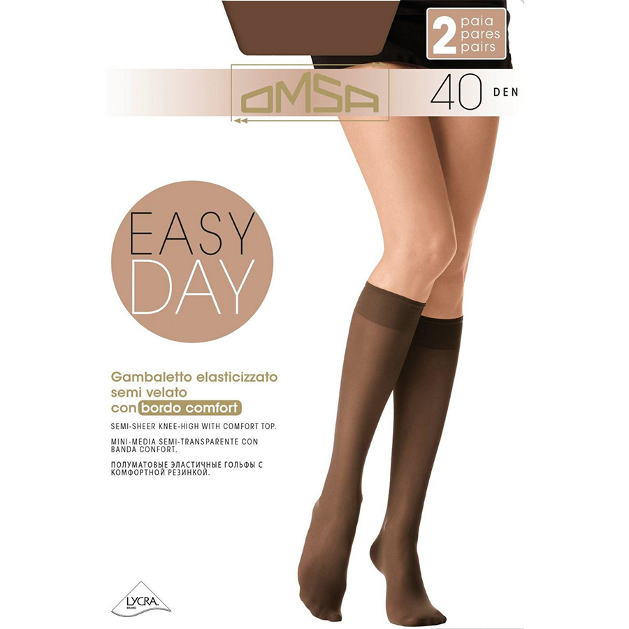 OMSA გეტრი EASY DAY 40 დენი / კარამელი / 3/4 ზომა (ომსა)