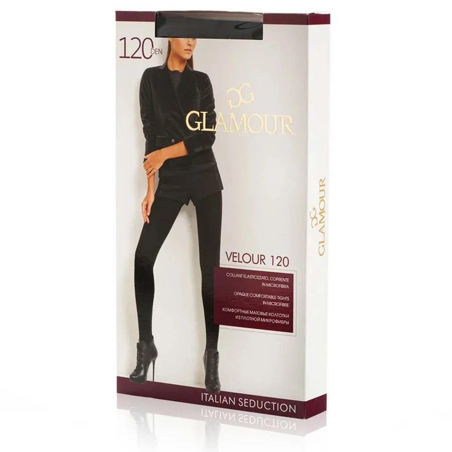 GLAMOUR კოლგოტი 120 დენი / ნერო / 2 ზომა (გლამური)