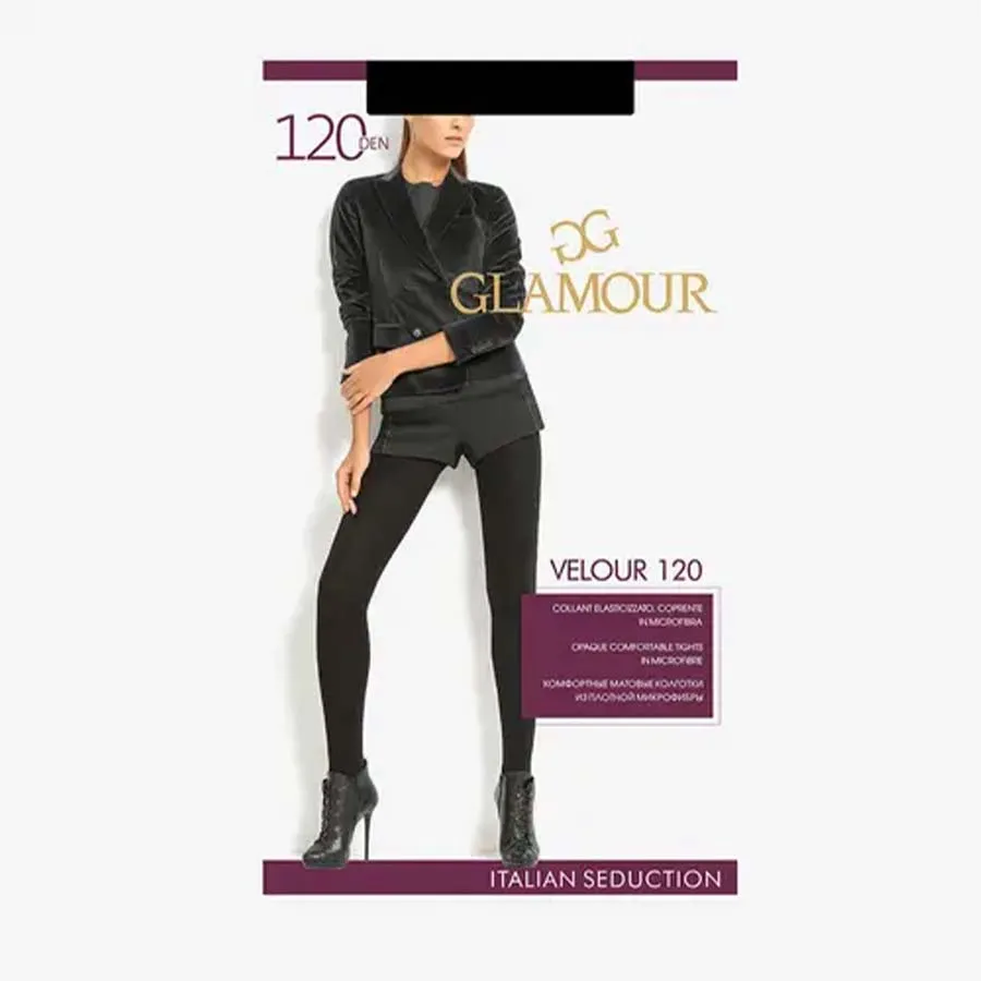 GLAMOUR კოლგოტი 120 დენი / ნერო / 5 ზომა (გლამური)