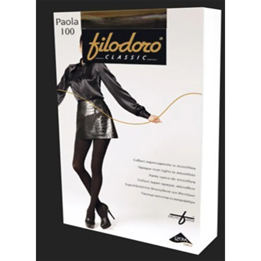 FILODORO კოლგოტი პაოლა 100 დენი / ნერო / 5 ზომა XL (ფილოდორო)