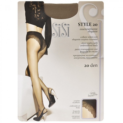SISI კოლგოტი Style 20 დენი / მილე / 2 ზომა (სისი)