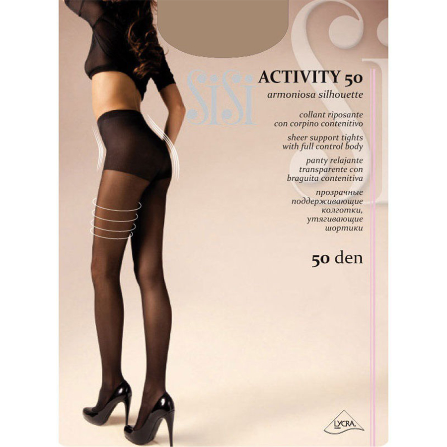 SISI ACTIVITY კოლგოტი 50 დენი / კრემისფერი / 2 ზომა (სისი)