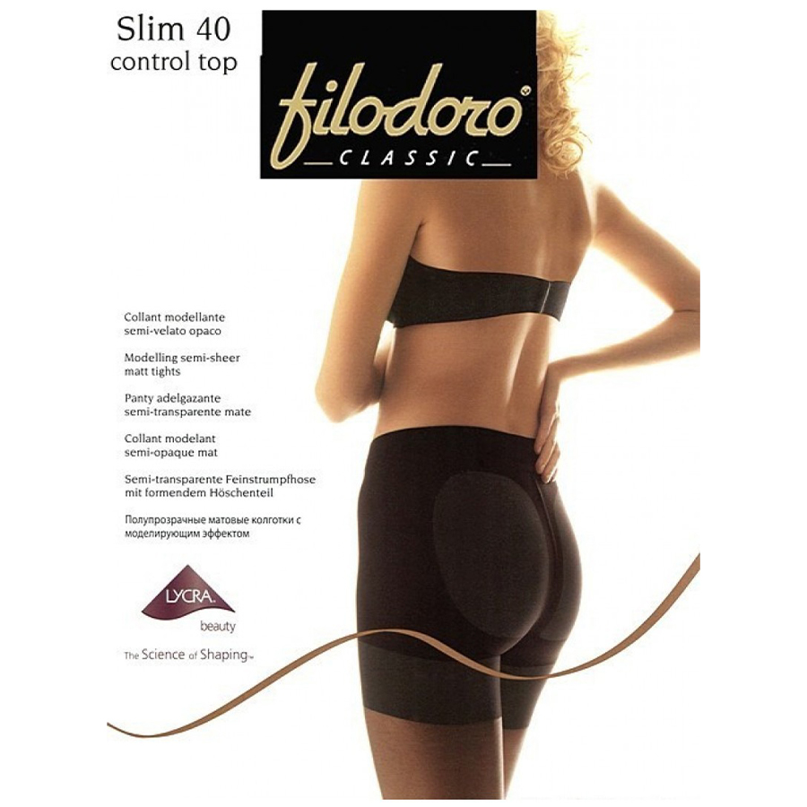 FILODODO კოლგოტი SLIM 40 დენი / შავი / 4 ზომა (ფილოდორო)