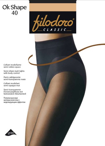 FILODORO კოლგოტი 40 დენი / ნერო / 3 ზომა (ფილოდორო)