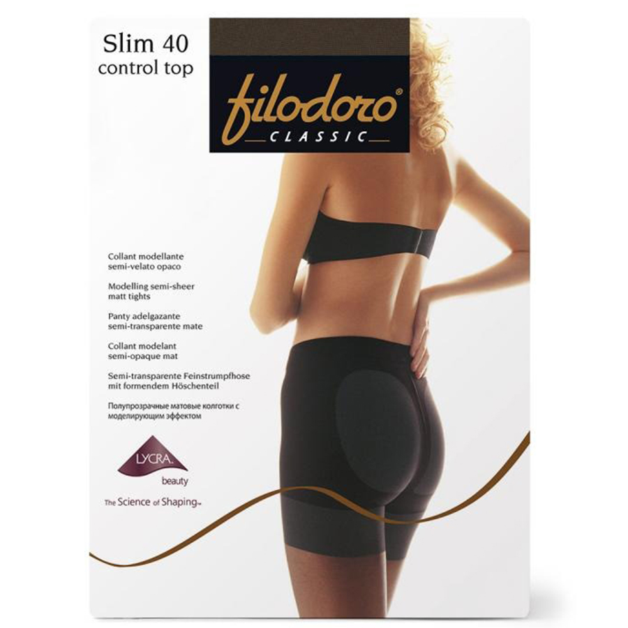FILODODO კოლგოტი SLIM 40 დენი / ყავისფერი / 3 ზომა (ფილოდორო)