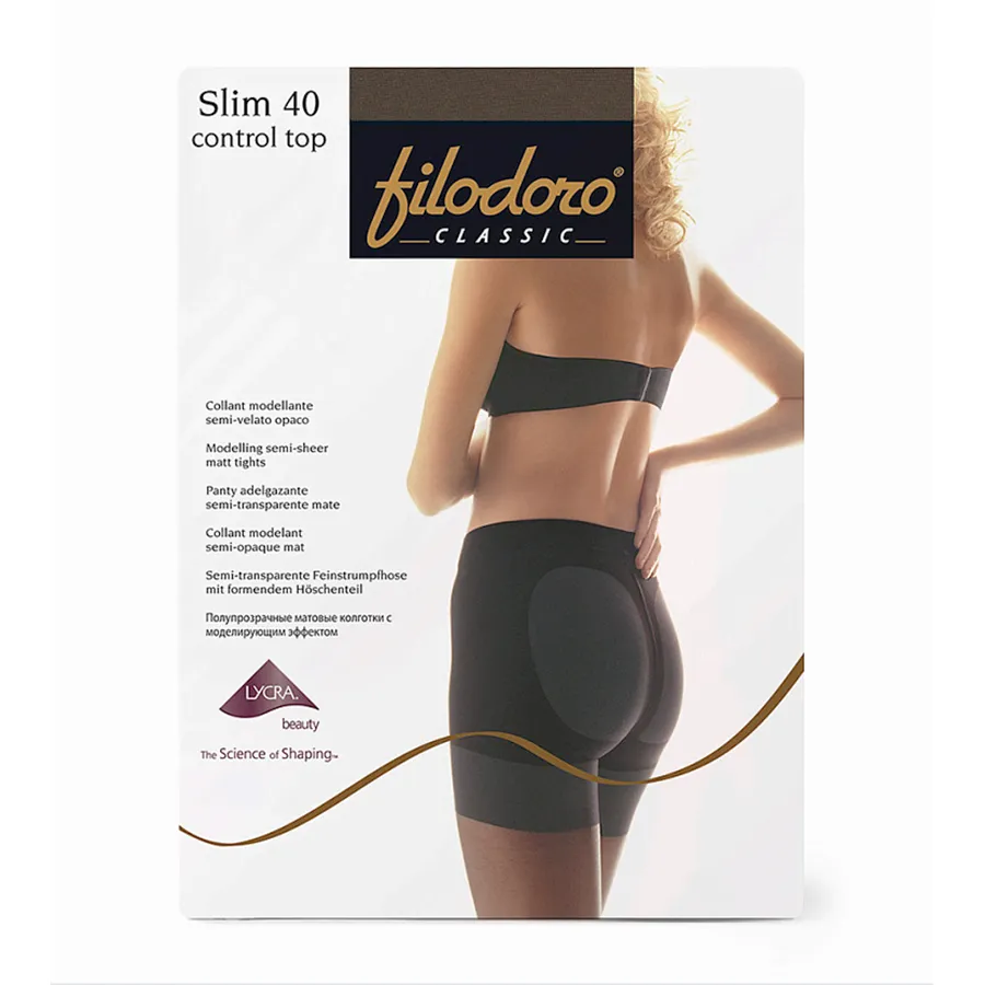 FILODORO კოლგოტი Control Top tea 40 დენი / ყავისფერი / 4 ზომა (ფილოდორო)