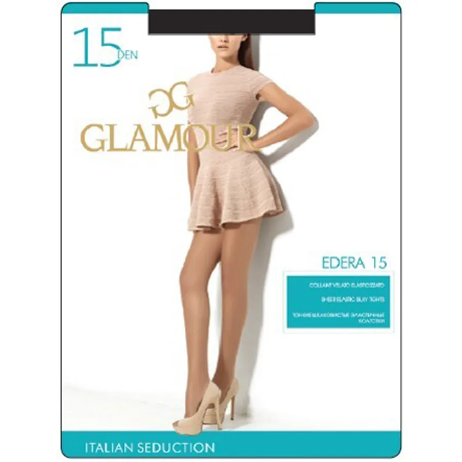 GLAMOUR კოლგოტი ედერა 15 დენი /კაპუჩინო / XL (გლამური)