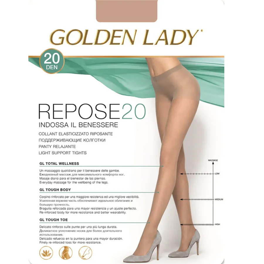 GOLDEN LADY კოლგოტი 20 დენი / ბეჟი / 3 ზომა (გოლდენ ლეიდი)