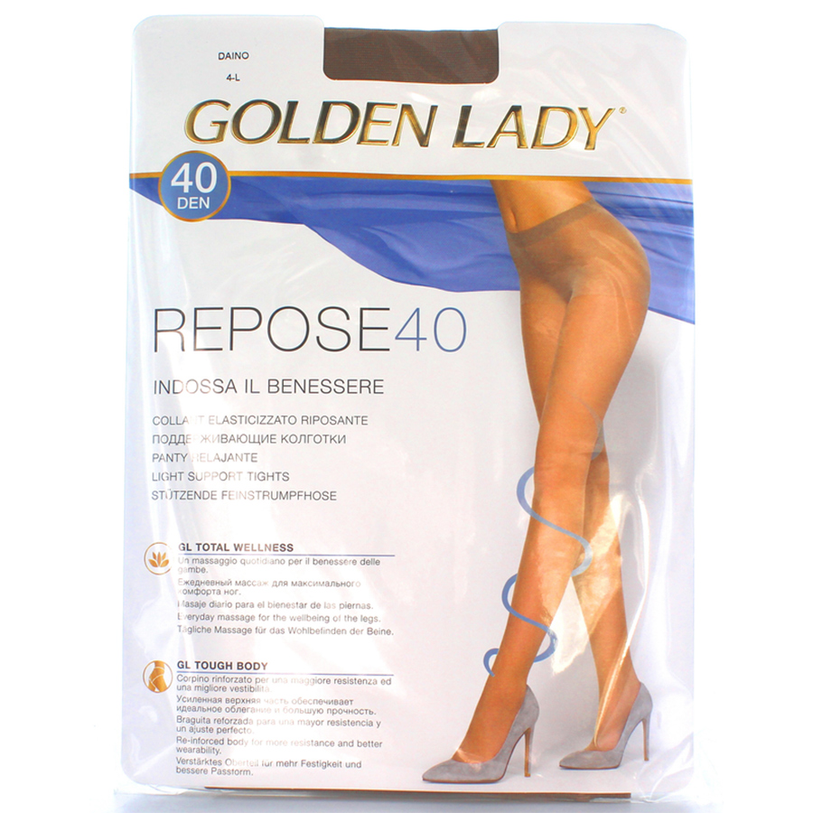 GOLDEN LADY კოლგოტი REPOSE / 40 დენი / კრემისფერი / 4 ზომა (გოლდენ ლეიდი)