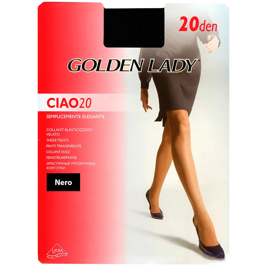 GOLDEN LADY კოლგოტი 20 დენი / 2 ზომა / შავი (გოლდენ ლეიდი)