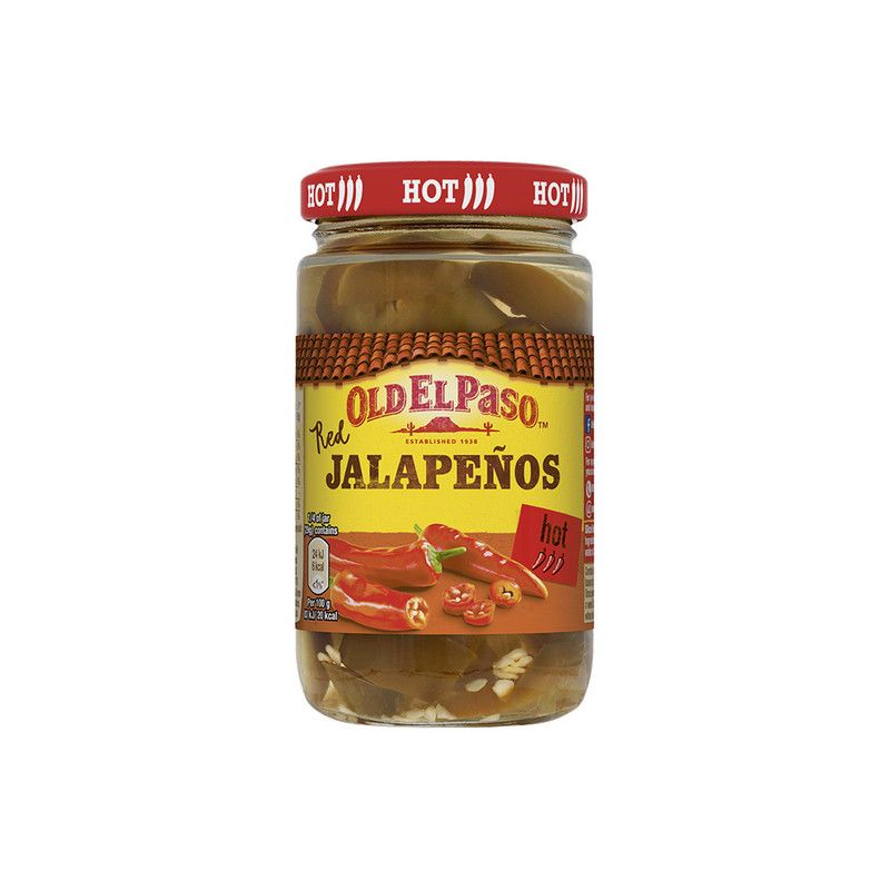 OLD EL PASO წითელი ჯალაპენიო ცხარე-215გრ/8410076460189