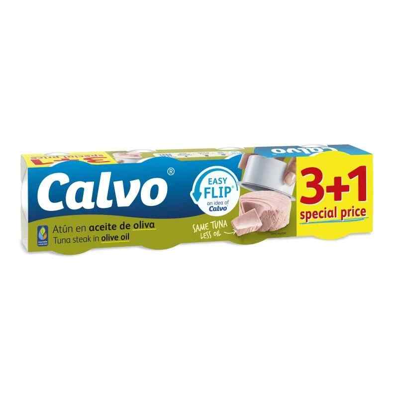 Calvo- თინუსის სტეიკი ზეითუნის ზეთი 80 გრ. (3+1)